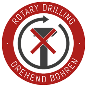 Impact-free rotating drilling